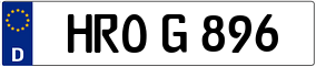 Trailer License Plate